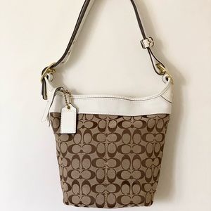 Coach bleecker signature duffle bag